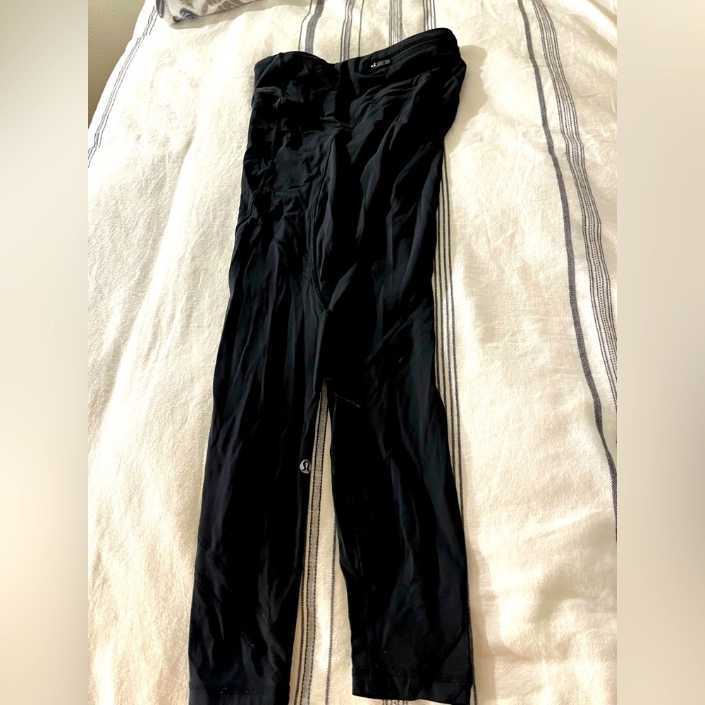 Lulu lemon leggings, size 4, with cutouts